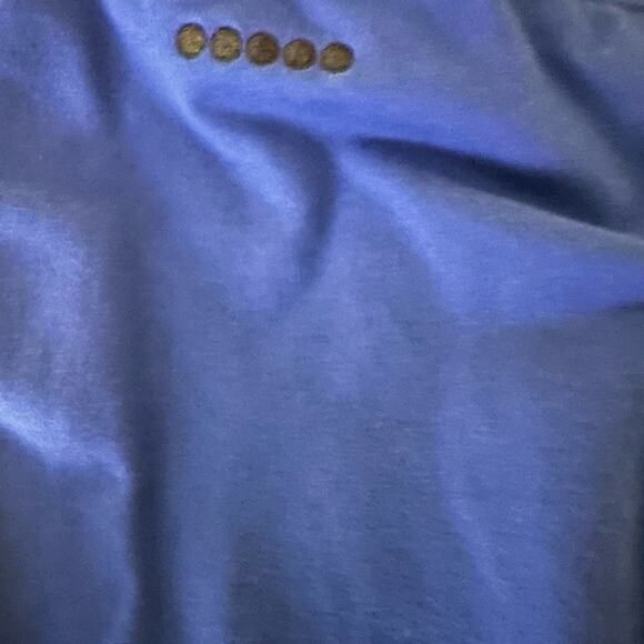 COOGI Vintage Flared Embroidered Knit Sweat Pants, Bright Blue Bling, L - Picture 13 of 15